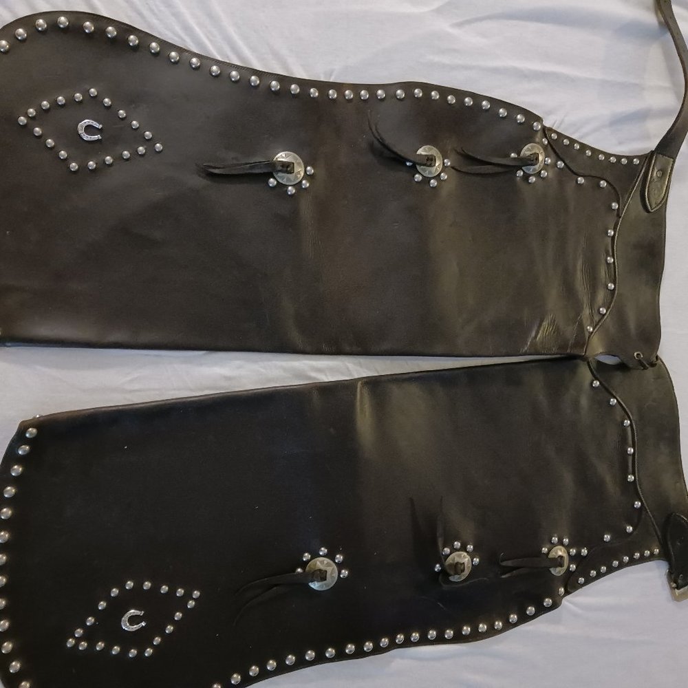 Vintage leather western chaps EXCELLENT condition